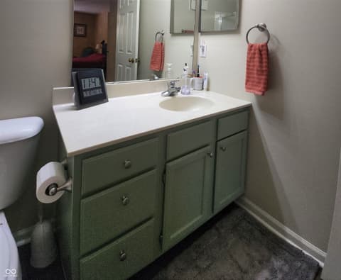 Bathroom at 8720 Yardley Court, Indianapolis, IN