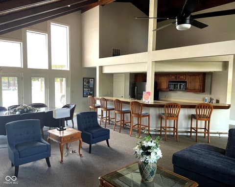 Living room at 8720 Yardley Court, Indianapolis, IN