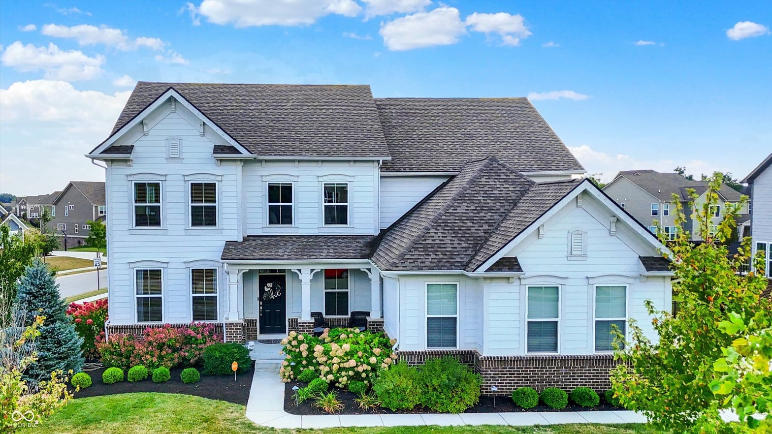 Front exterior at 18998 Stonebluff Lane, Noblesville, IN