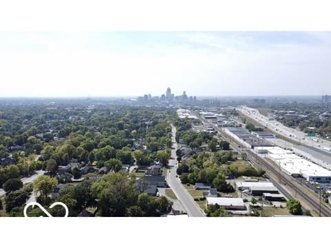 Aerial view at 2257 Brookside Avenue, Indianapolis, IN