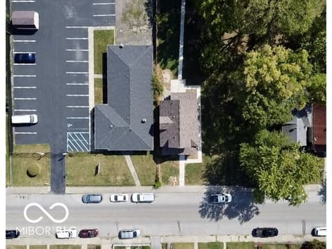 Aerial view at 2257 Brookside Avenue, Indianapolis, IN