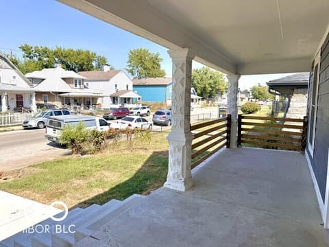 Outdoor living area at 2257 Brookside Avenue, Indianapolis, IN