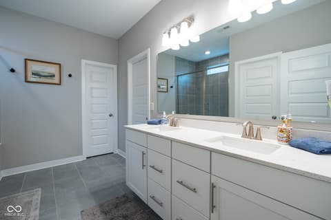 Bathroom at 9741 Haughton Lane, McCordsville, IN