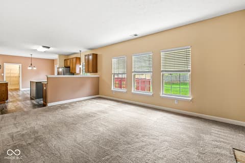 Living room at 8057 Meadow Bend Lane, Indianapolis, IN