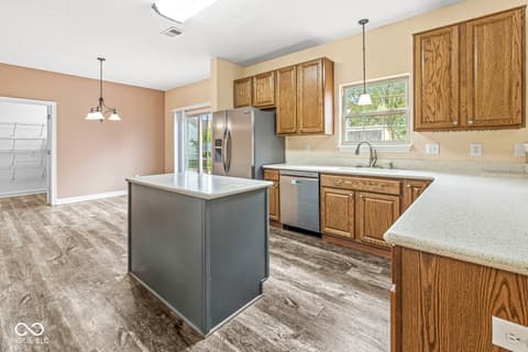 Kitchen at 8057 Meadow Bend Lane, Indianapolis, IN