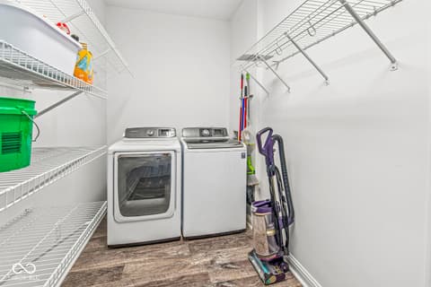 Laundry room at 8057 Meadow Bend Lane, Indianapolis, IN