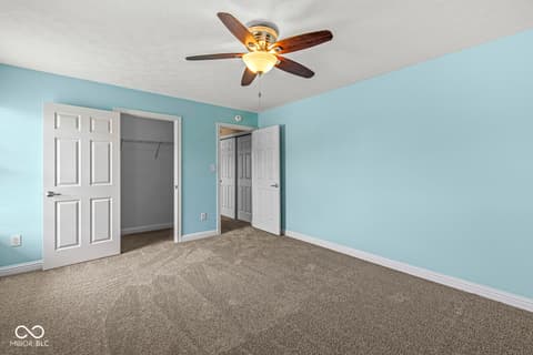 Bedroom at 8057 Meadow Bend Lane, Indianapolis, IN