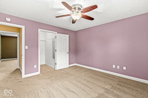 Bedroom at 8057 Meadow Bend Lane, Indianapolis, IN