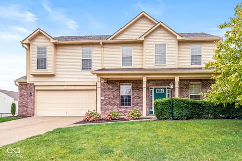 Front exterior at 8057 Meadow Bend Lane, Indianapolis, IN