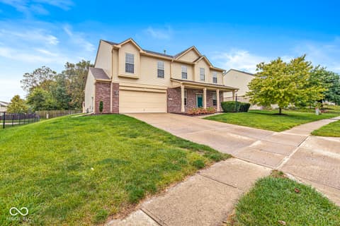 Front exterior at 8057 Meadow Bend Lane, Indianapolis, IN