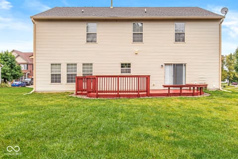 Backyard at 8057 Meadow Bend Lane, Indianapolis, IN