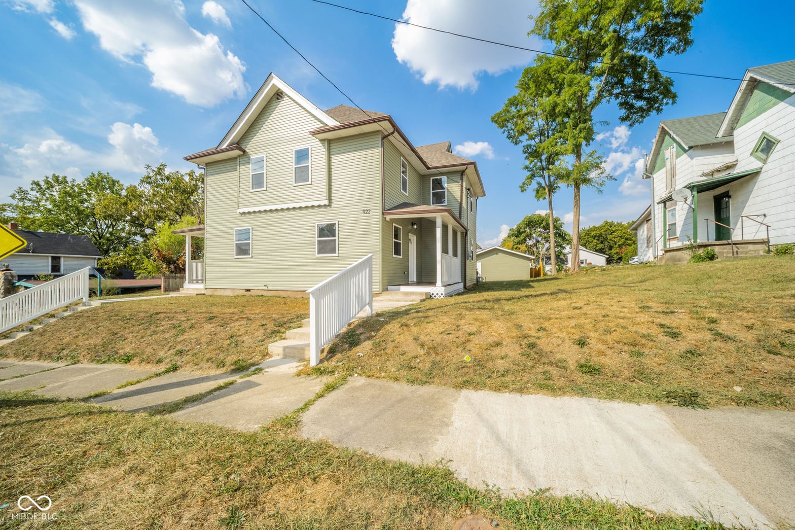 Side exterior at 922 Spring Street, New Castle, IN