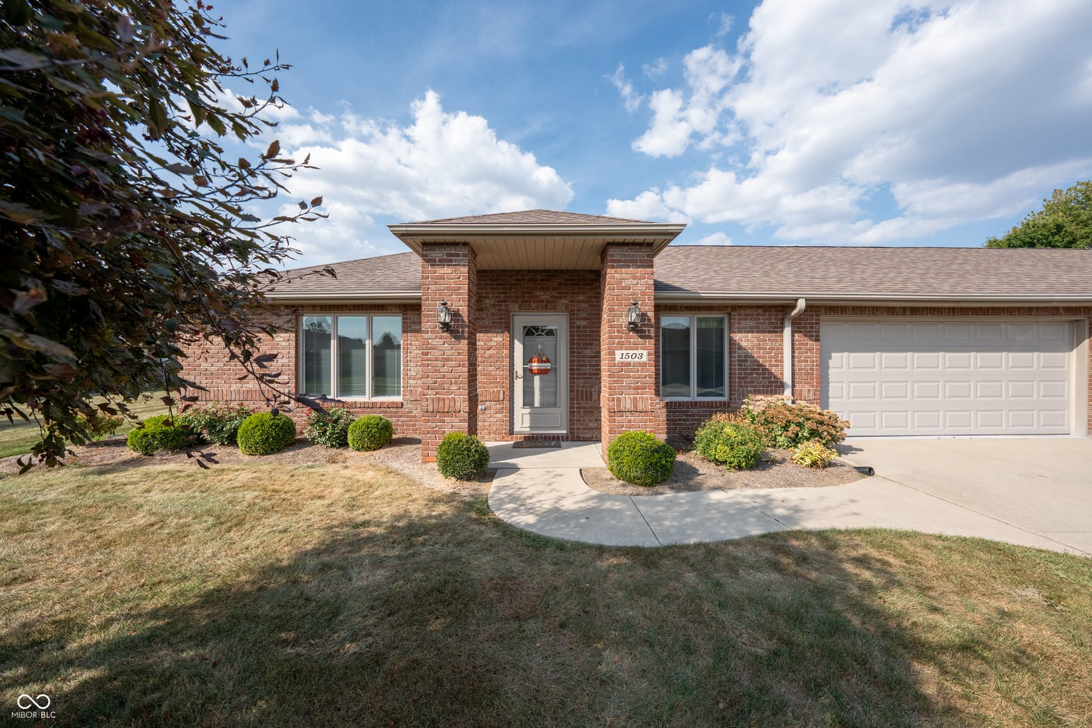 Front exterior at 1503 S Patriot Drive, Yorktown, IN