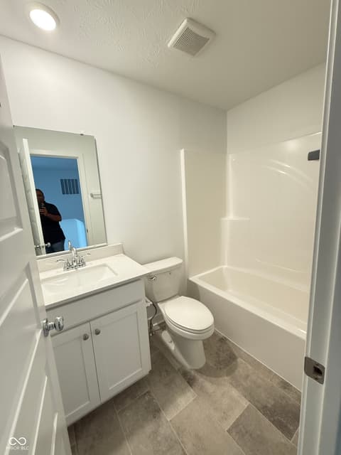 Bathroom at 15234 Farrington Way, Fishers, IN