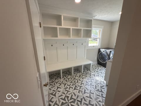 Laundry room at 2004 Terrace Lane, Lebanon, IN