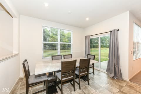 Dining room at 15104 Downham Drive, Fishers, IN