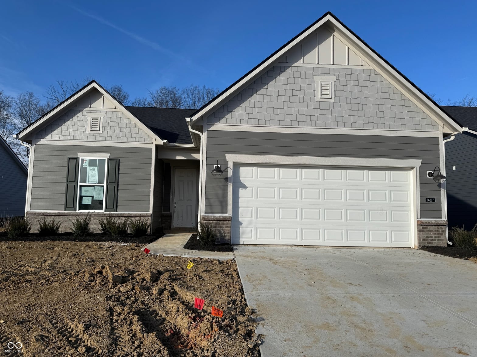 Front exterior at 16287 Pruett Lane, Noblesville, IN