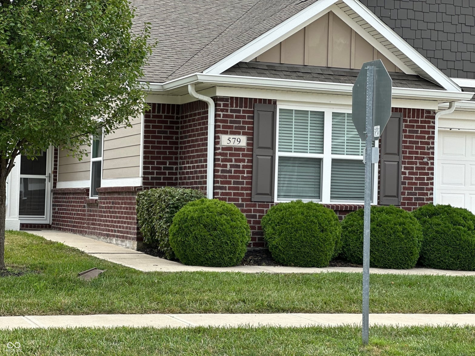 Front exterior at 579 Overcup Street, Westfield, IN