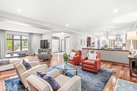Living room at 3986 Chadwick Drive, Carmel, IN