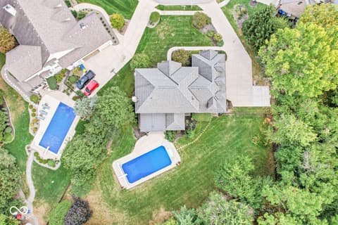Aerial view at 3986 Chadwick Drive, Carmel, IN