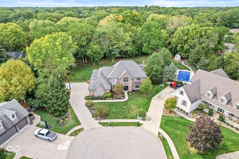 Aerial view at 3986 Chadwick Drive, Carmel, IN