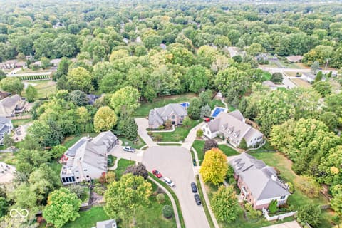 Aerial view at 3986 Chadwick Drive, Carmel, IN