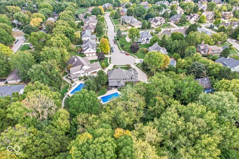 Aerial view at 3986 Chadwick Drive, Carmel, IN