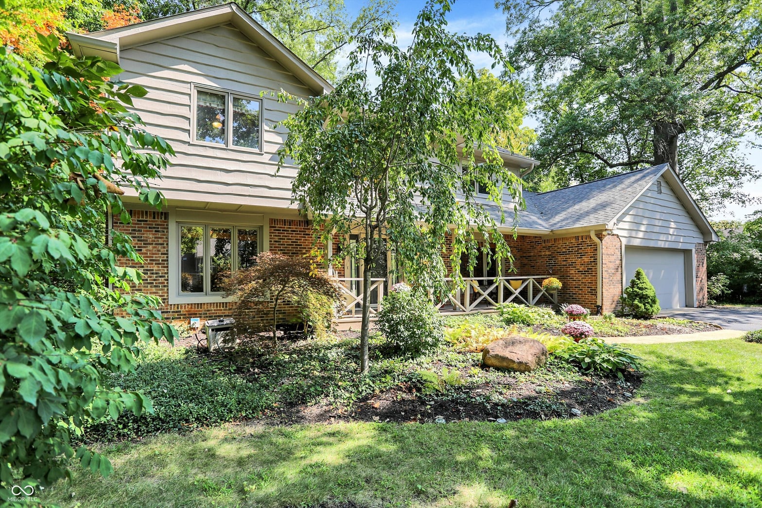 Front exterior at 9831 Carefree Drive, Indianapolis, IN