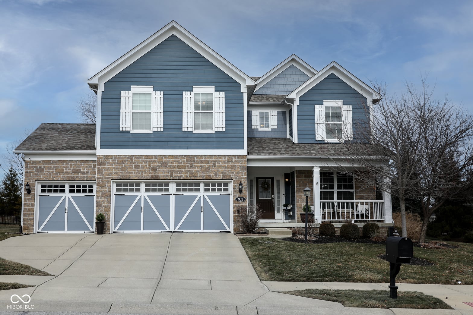 Front exterior at 952 Silverheels Drive, Westfield, IN