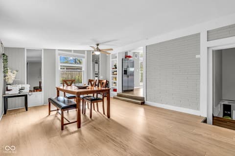Dining room at 1607 Elmhurst Drive, Indianapolis, IN