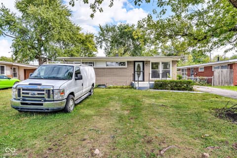 Front exterior at 1607 Elmhurst Drive, Indianapolis, IN