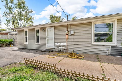 Front exterior at 1607 Elmhurst Drive, Indianapolis, IN