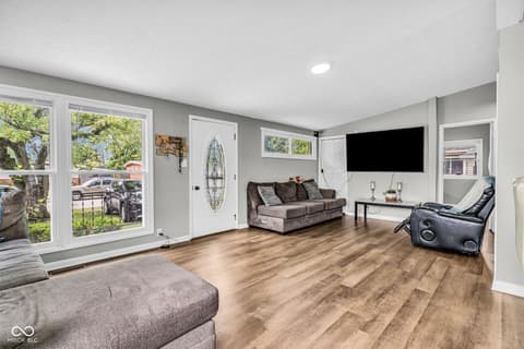 Living room at 1607 Elmhurst Drive, Indianapolis, IN