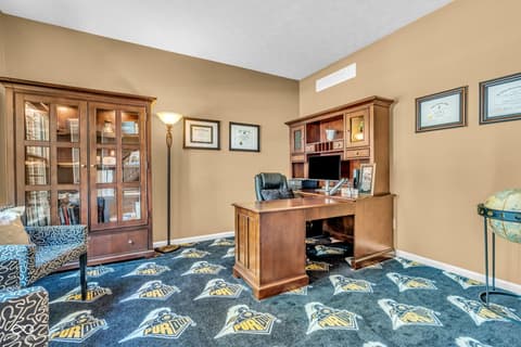 Home office at 5860 Ramsey Drive, Noblesville, IN