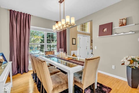 Dining room at 5860 Ramsey Drive, Noblesville, IN