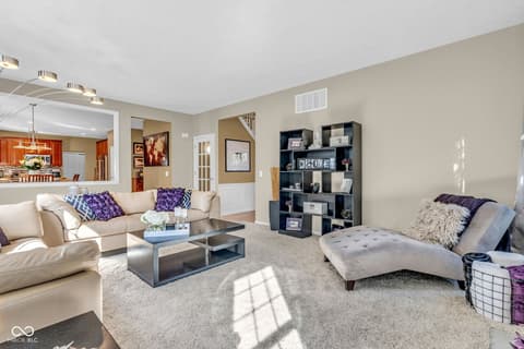Living room at 5860 Ramsey Drive, Noblesville, IN