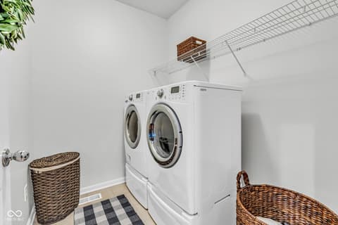 Laundry room at 5860 Ramsey Drive, Noblesville, IN