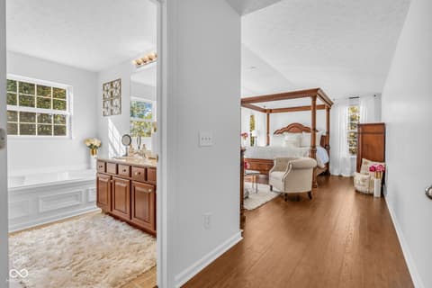 Primary bedroom at 5860 Ramsey Drive, Noblesville, IN