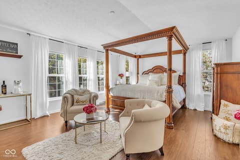 Primary bedroom at 5860 Ramsey Drive, Noblesville, IN