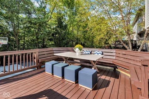 Outdoor living area at 5860 Ramsey Drive, Noblesville, IN