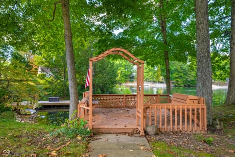 Outdoor living area at 4194 E West Point Court, Martinsville, IN