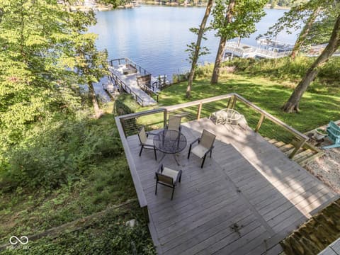 Outdoor living area at 7307 Center Lake Road, Nineveh, IN
