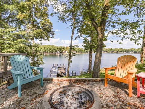 Outdoor living area at 7307 Center Lake Road, Nineveh, IN
