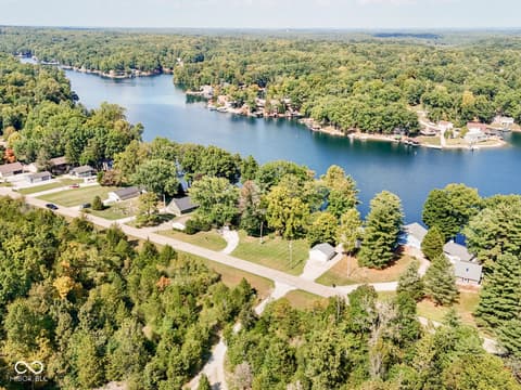 Aerial view at 7307 Center Lake Road, Nineveh, IN