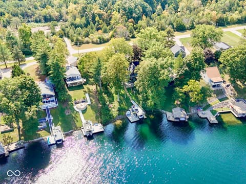 Aerial view at 7307 Center Lake Road, Nineveh, IN
