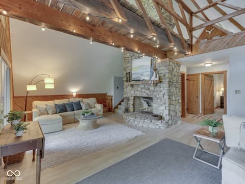 Living room at 7307 Center Lake Road, Nineveh, IN