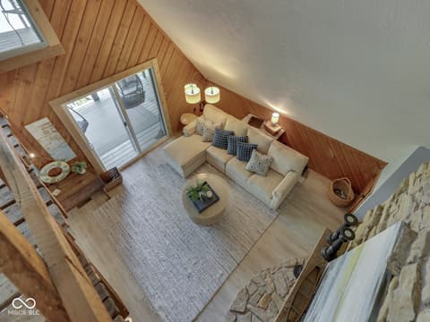 Living room at 7307 Center Lake Road, Nineveh, IN