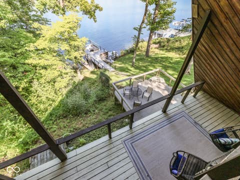 Outdoor living area at 7307 Center Lake Road, Nineveh, IN