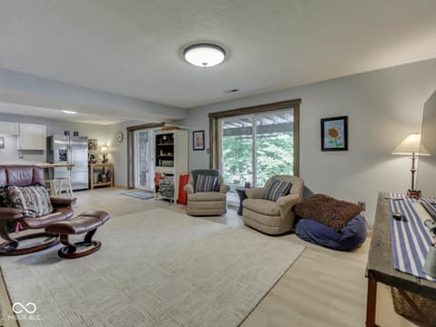 Living room at 7307 Center Lake Road, Nineveh, IN