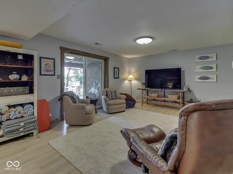 Living room at 7307 Center Lake Road, Nineveh, IN
